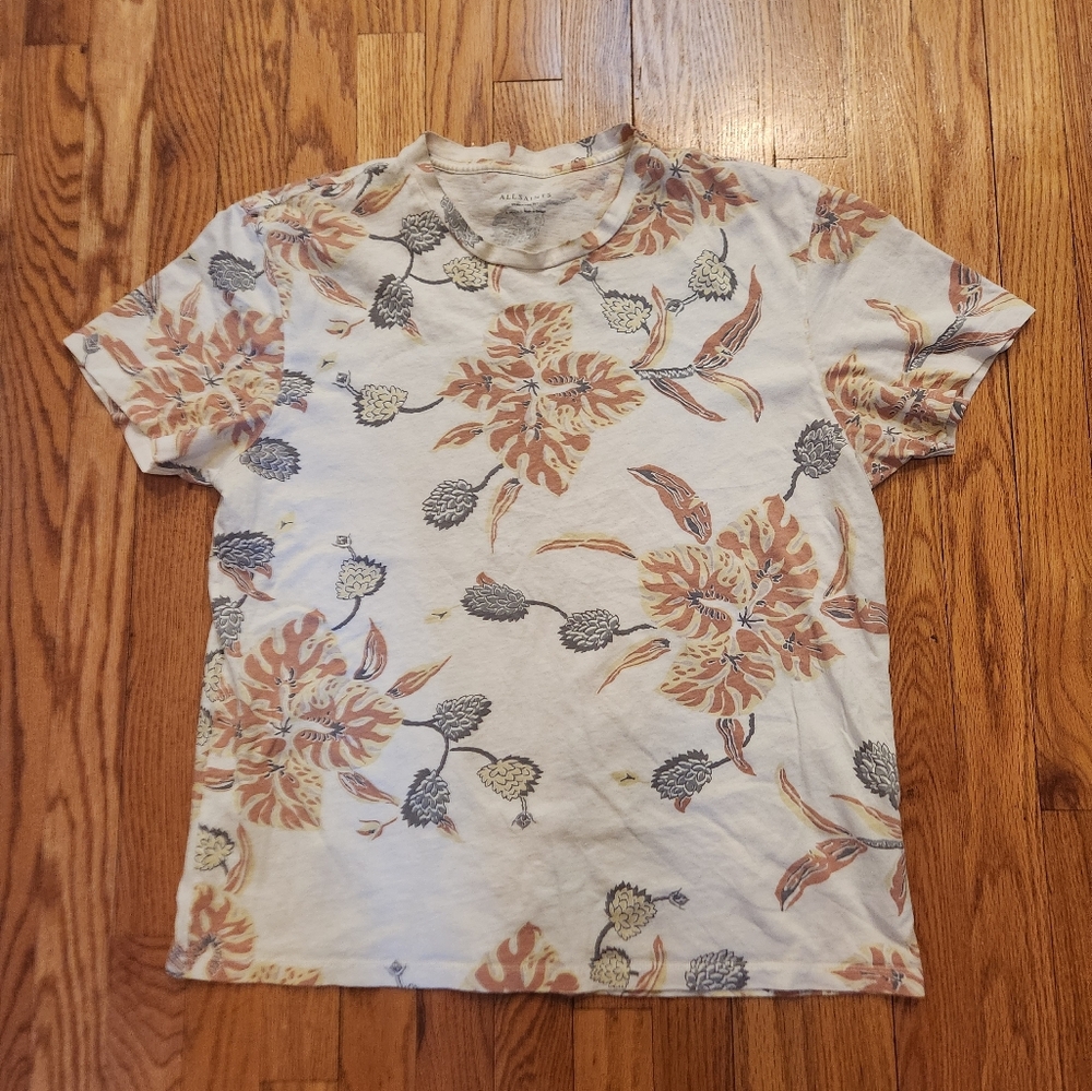 AllSaints Floral Kauai Print T-Shirt